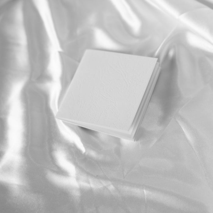 White Opal Note | Textured Square Notebook– Obsidian Notes