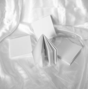 White Opal Note | Textured Square Notebook– Obsidian Notes