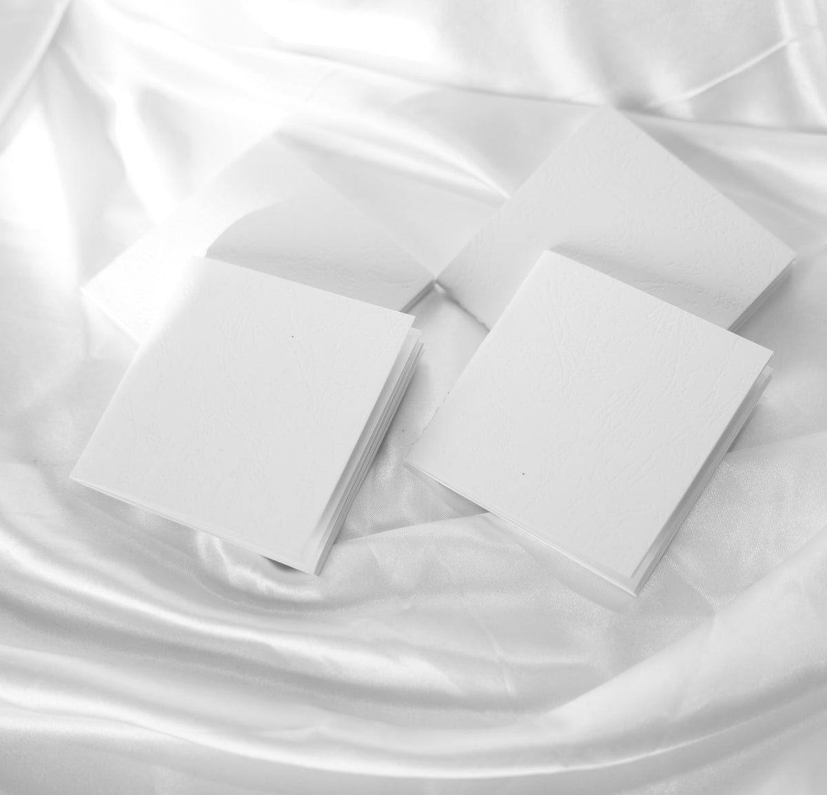 White Opal Note | Textured Square Notebook– Obsidian Notes