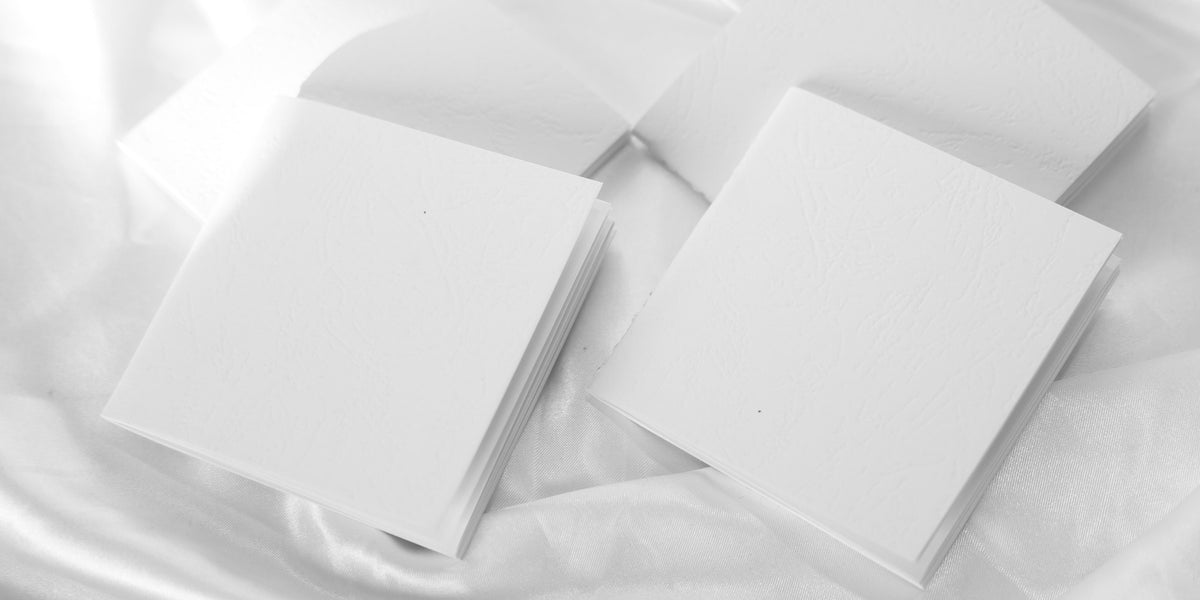 White Opal Note | Textured Square Notebook– Obsidian Notes