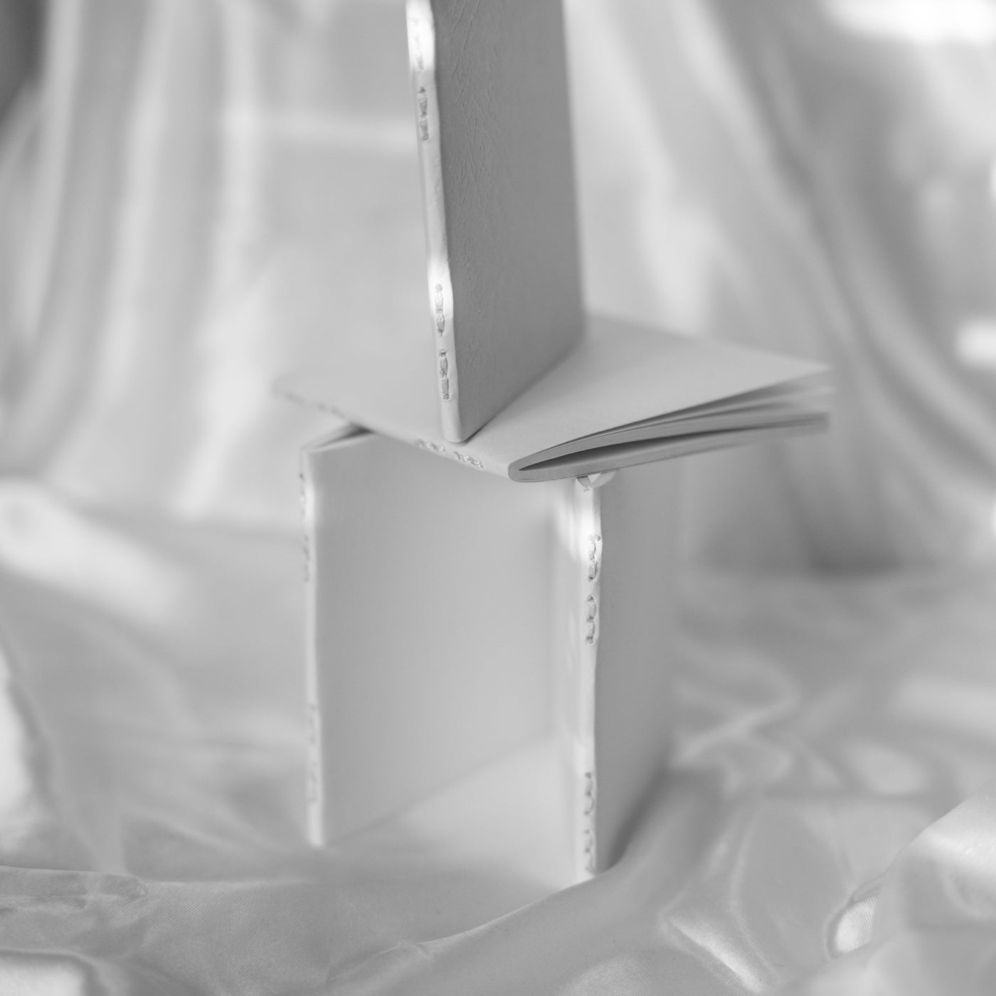 White Opal Note | Textured Square Notebook– Obsidian Notes