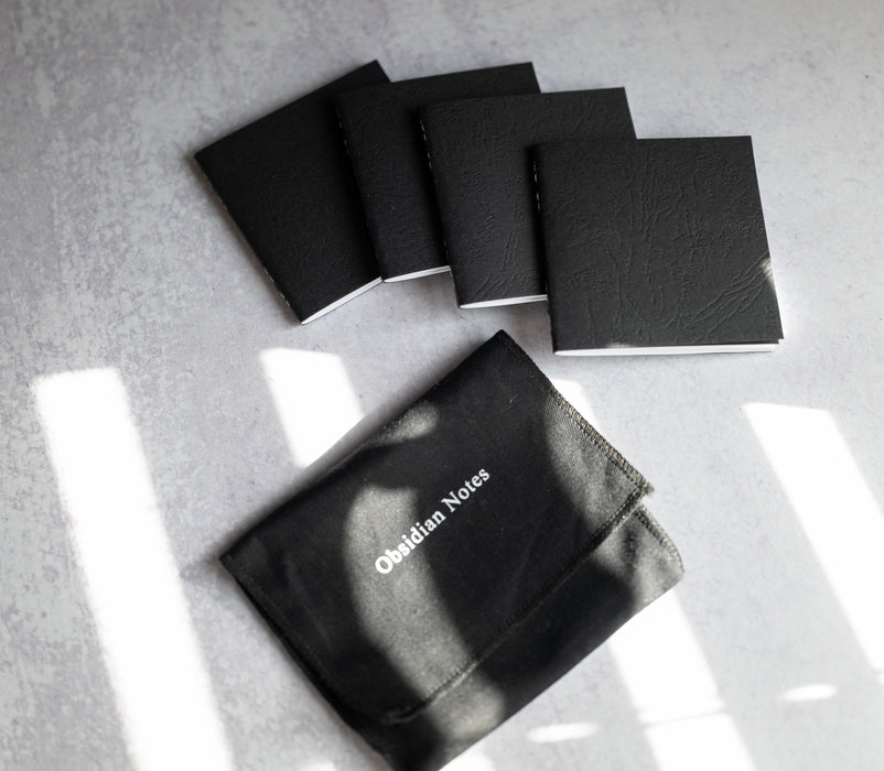 Obsidian Note | Textured square notebooks