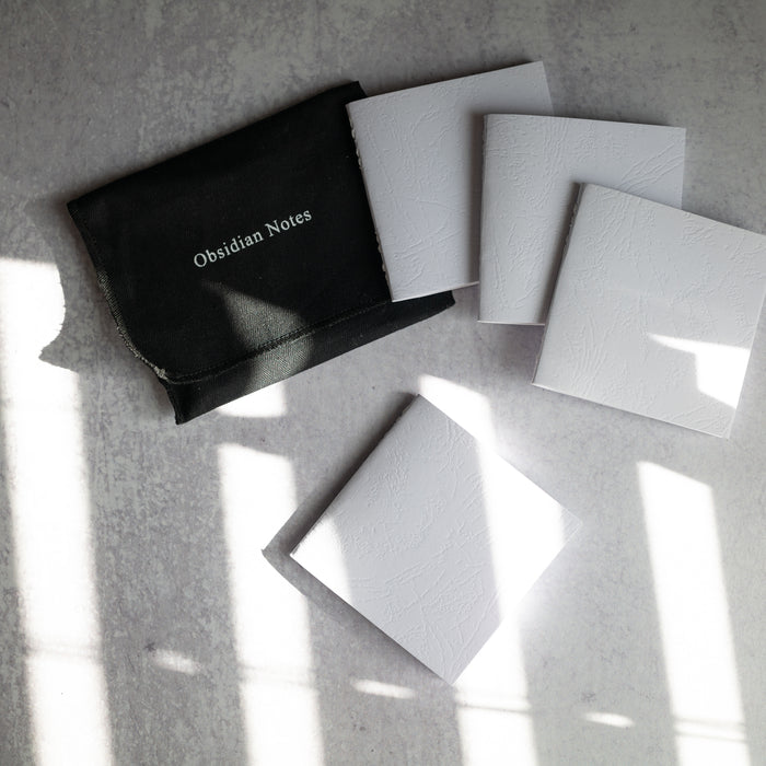 Obsidian Note | Textured square notebooks