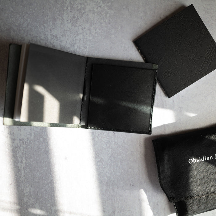 Everyday Pocket Notebook | Black Leather Notebook Cover
