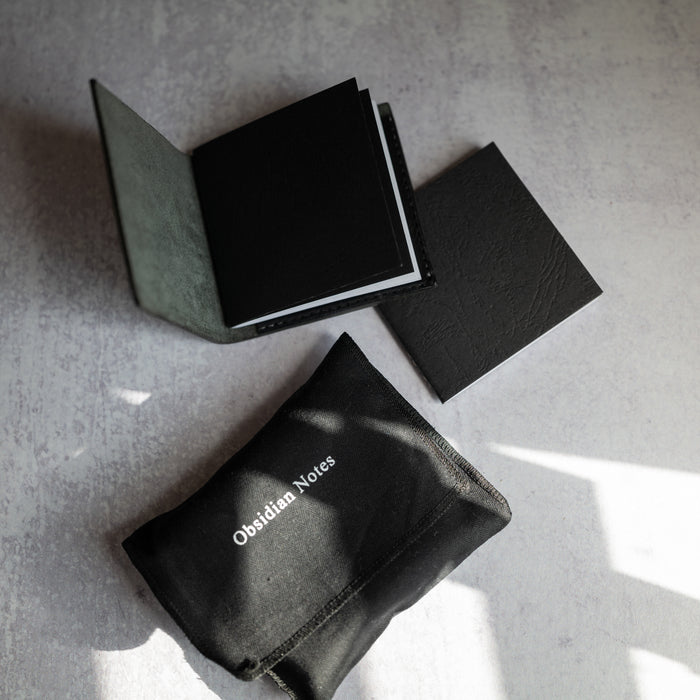 Everyday Pocket Notebook | Black Leather Notebook Cover