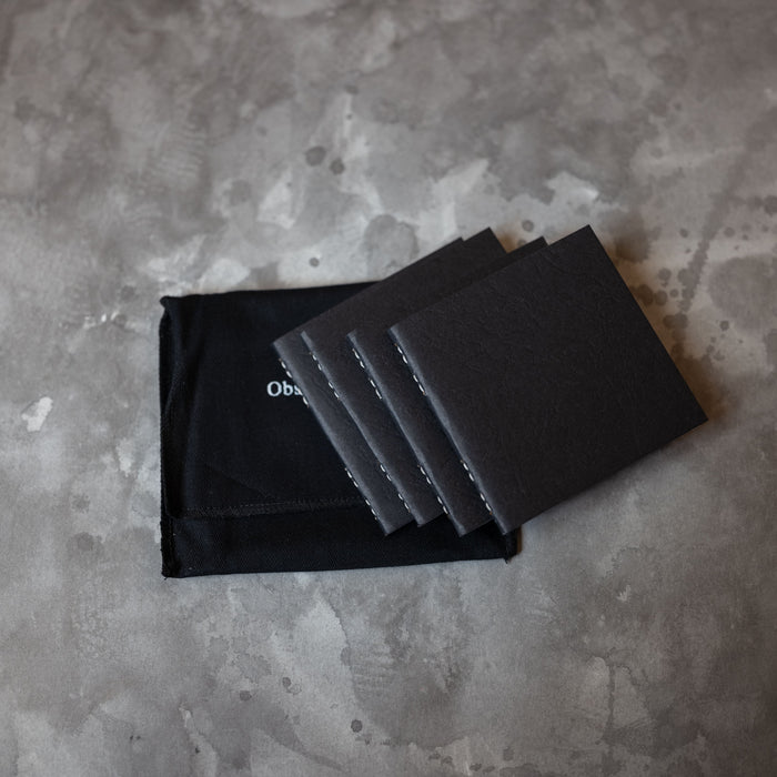 Obsidian Note | Textured Square Notebook