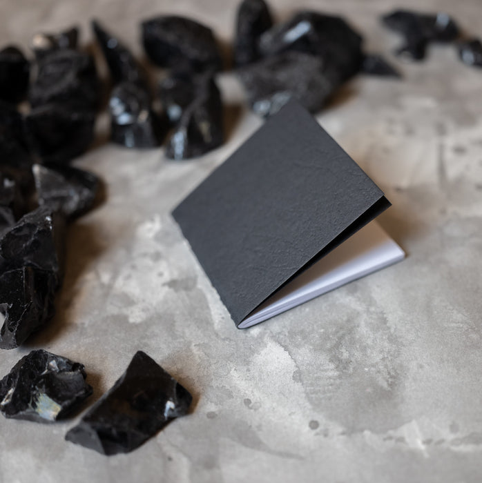 Obsidian Note | Textured Square Notebook