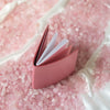 Premium leather pocket journal in pink