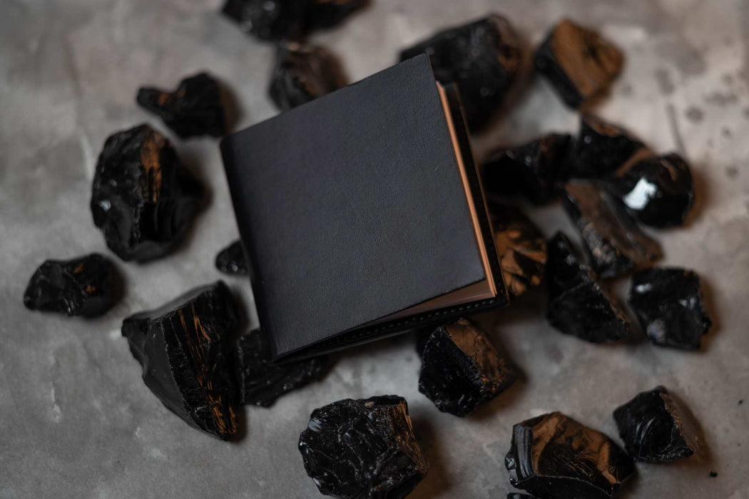 Obsidian Pocket Journal | Refillable Leather Journal