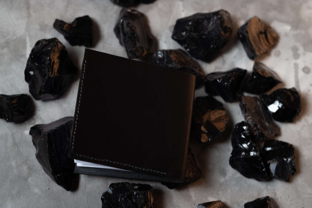 Obsidian Pocket Journal | Refillable Leather Journal